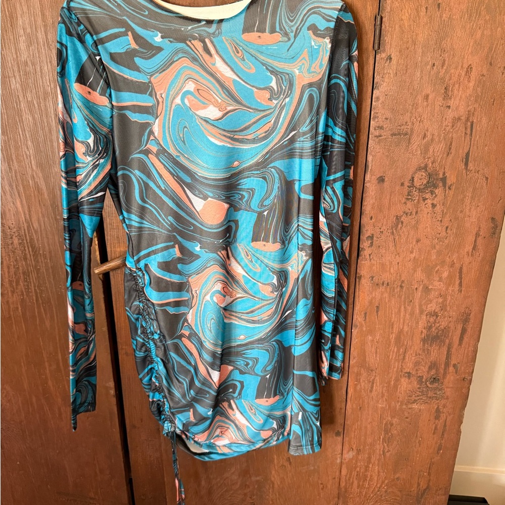 Superdown Multicolor Swirl Dress